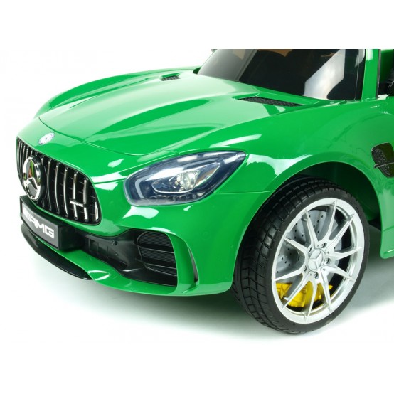 Mercedes-Benz AMG GT R s 2.4G dálk. ovl. a realistickým LED osvětlením, zelené lakované, rozbaleno